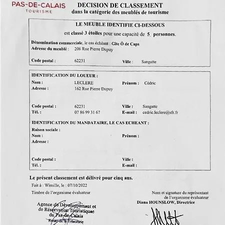 O De Caps - A 50m De La Sangatte